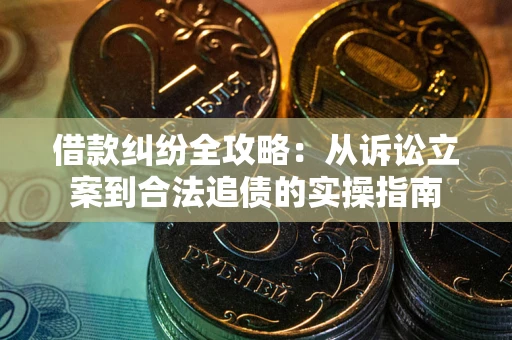 济南借款纠纷全攻略：从诉讼立案到合法追债的实操指南