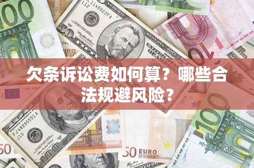 济南欠条诉讼费如何算？哪些合法规避风险？